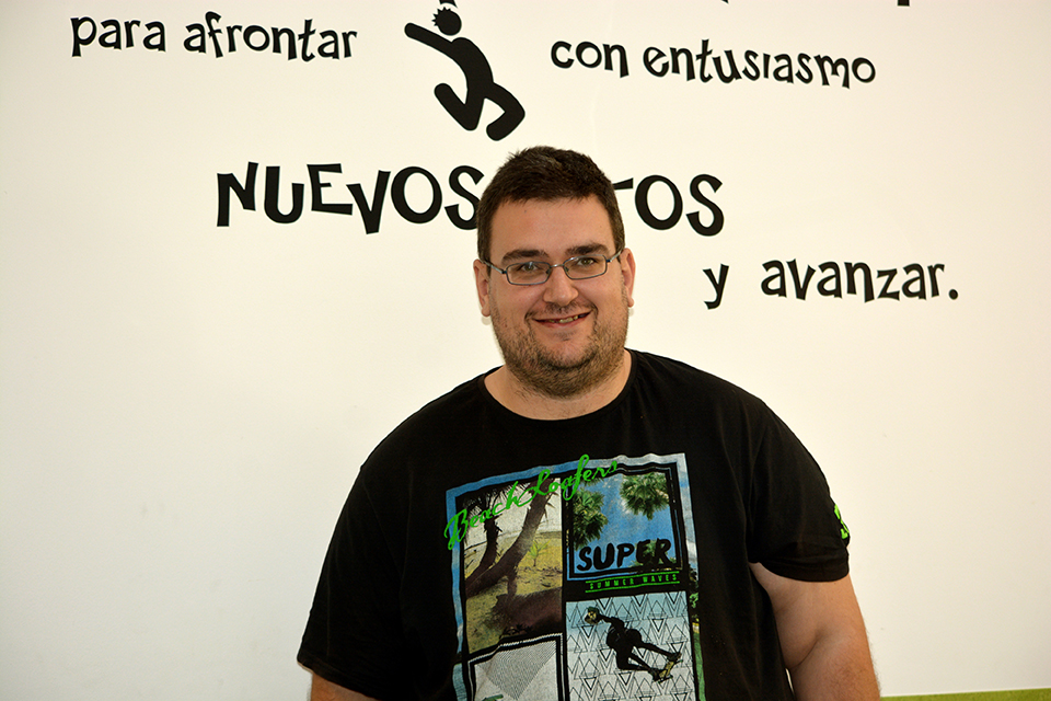 José Luis, miembro del equipo de entintado de Picogordo